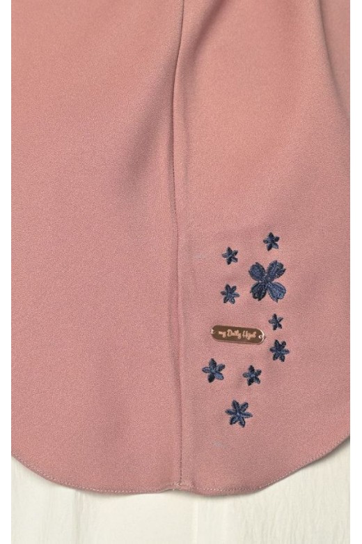 Bergo Azzura Embroidery Dusty Pink